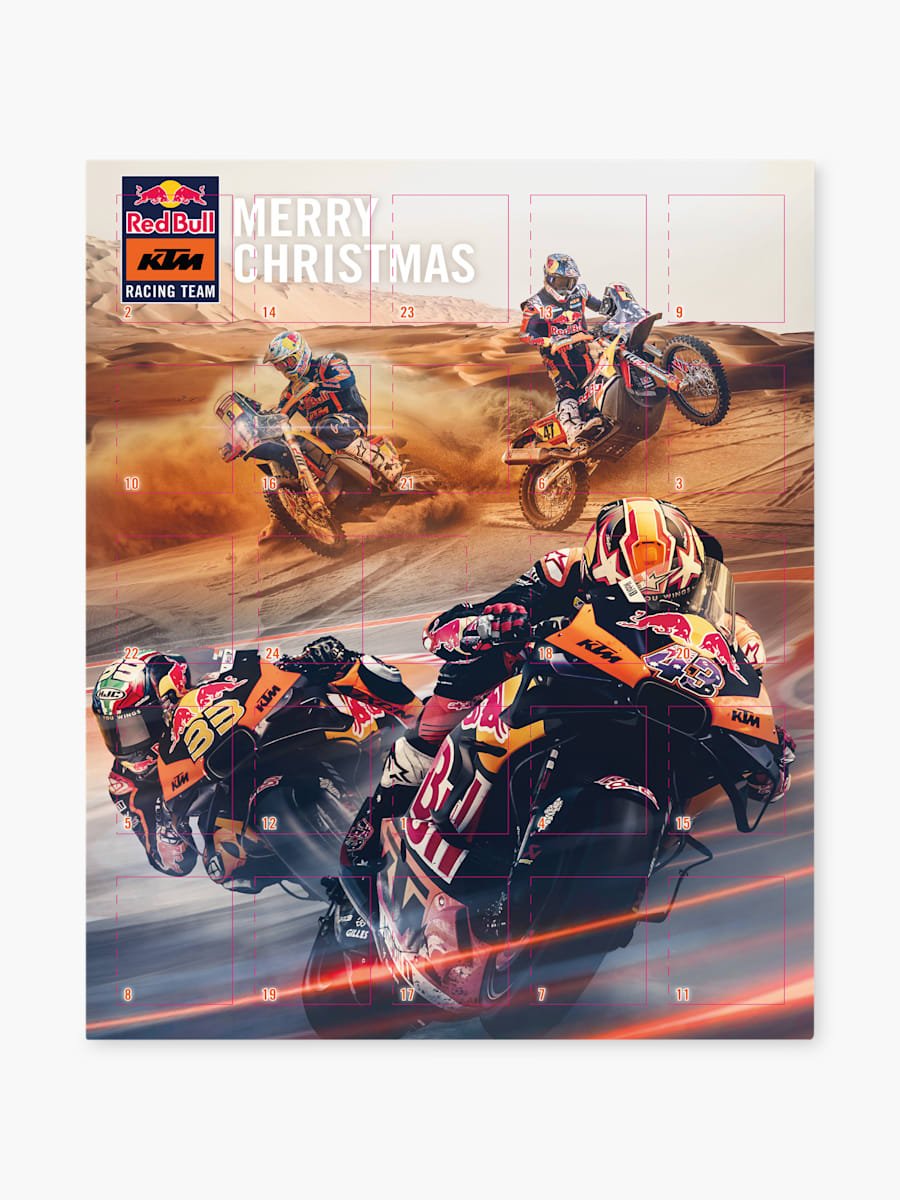 KTM Red Bull Racing čokoládový adventní kalendář Christmas Edition, 449