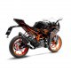 LV One Evo Black Slip-on KTM RC 125, RC 390 (22-23)