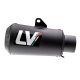 LV-10 Full Black Slip-on HONDA CBR 300 R (14-17)