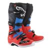 Tech 7 red fluo/cyan/grey/black